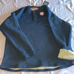 Mens fleece lined sweater